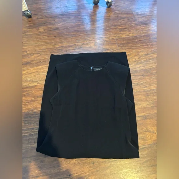 Theory Classic Power Dress In Black Bistretch Crepe Size 10 - Picture 2 of 4